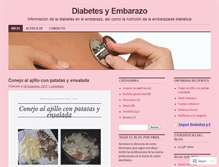 Tablet Screenshot of diabetesyembarazo.com